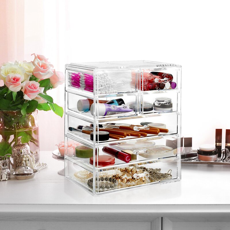 Acrylic Cosmetics Storage outlet with 7 Drawers